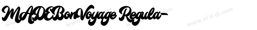 MADEBonVoyage Regula字体转换